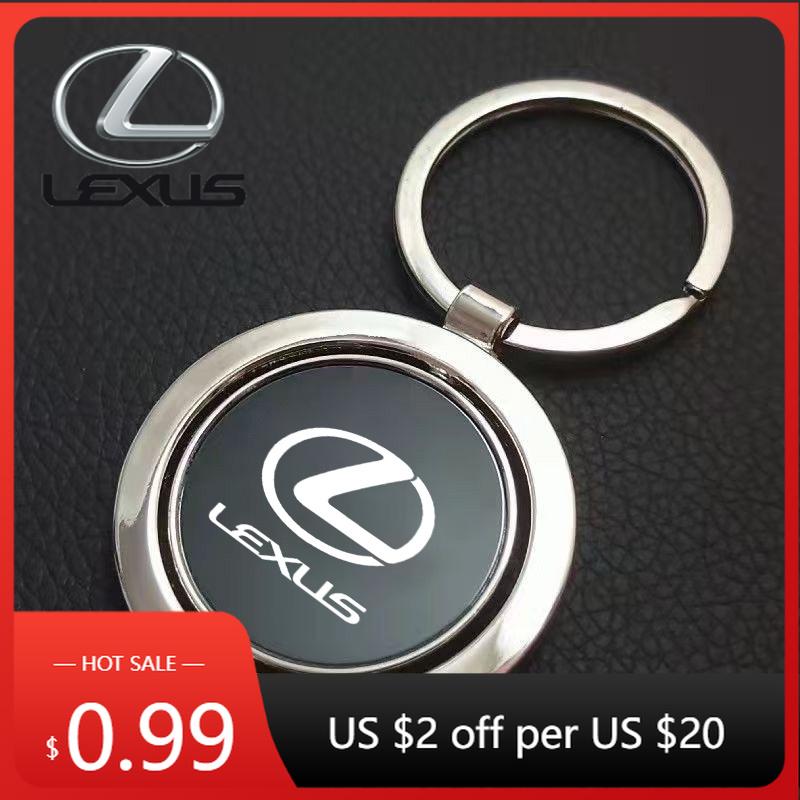 Interior Stickers Alloy Car Key Rings Keychain Pendent Keyrings For Lexus RX350 IS250 IS350 GX460 ES350 GS350 GX470 IS300 NX300 AY6