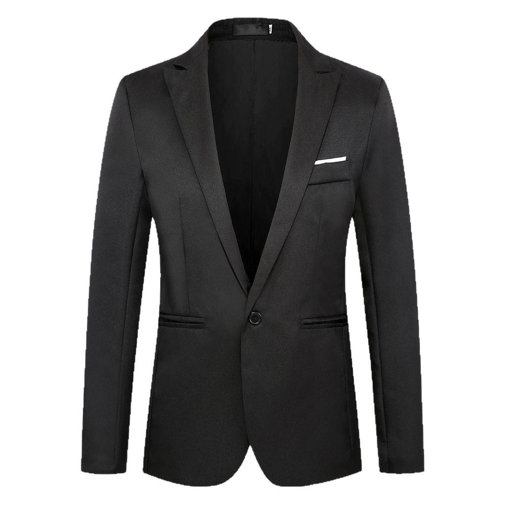 2025 Spring & Autumn Men's Korean One-Button Casual Suit Jacket