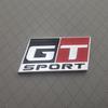 1pc 3D Metal GT SPORT Logo Car Front Grille Badge Sider Fender Rear Trunk Emblem Sticker for Car Body Stying Decoration Accessories