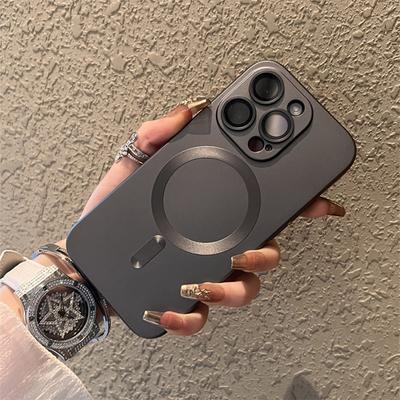 Origineel Voor Magsafe Magnetisch Hoesje Voor iPhone 16 13 12 11 14 15 Pro Max Mat Schokbestendig Hoesje Draadloos Opladen Telefoonaccessoires