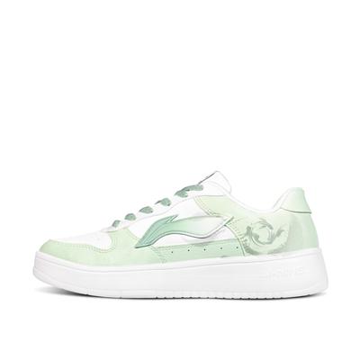 Li Ning Floating Boat Men's Low-Top Skateboard Shoes Slip-Resistant, Abrasion-Resistant Green AGCS419-1(Team-288)-Random Packaging Bags