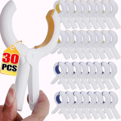 5/30pcs Plastic Clothes Pins Beach Towel Clips Strong Springs Clamps Laundry Drying Pegs Quilt Clothespins Photo Hanging Clips