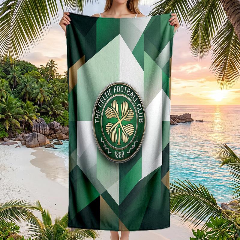 Asciugamano da Spiaggia Celtic FC Asciugatura Rapida Microfibra Assorbente Portatile da Viaggio Asciugamano da Nuoto