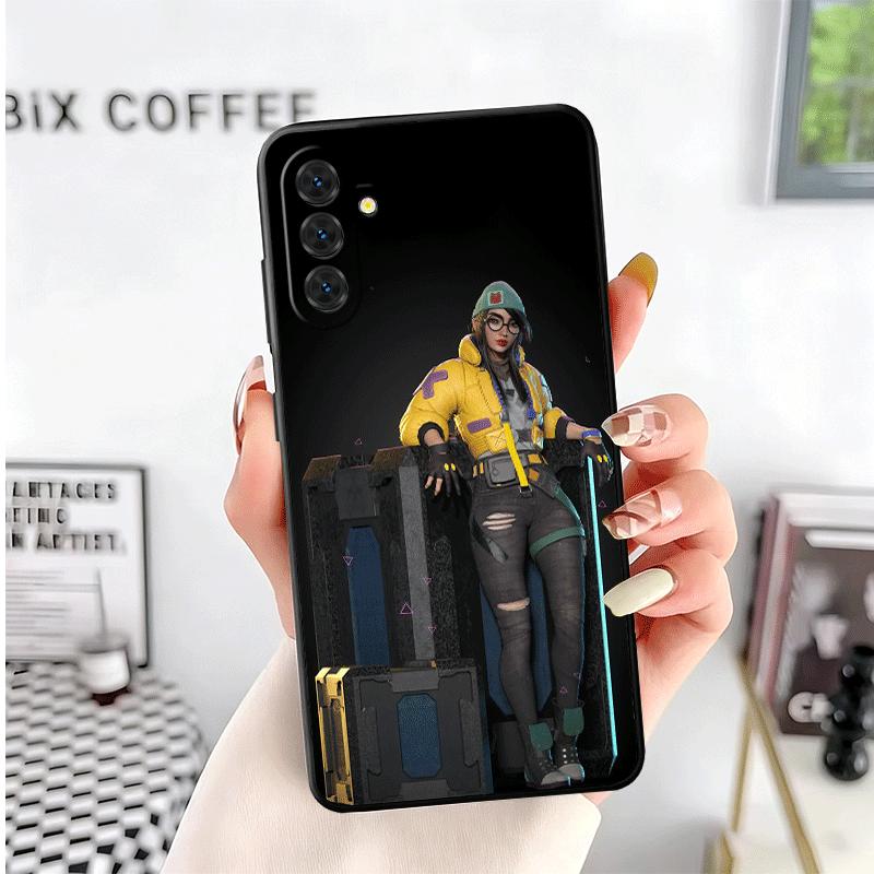 V-Valorant Killjoy Soft Phone Case for Samsung A17 A37 A57 A16 A26 A36 A56 A15 A25 A35 A55 A14 A24 A34 A54 A13 A23 A33 A53 A52 A