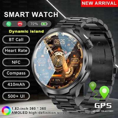 2025 Nuovo Smartwatch Sportivo GPS NFC Moda da Uomo Schermo AMOLED 1.85" Frequenza Cardiaca Pressione Sanguigna Salute Orologio Intelligente Per IOS