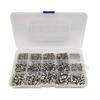 670-Piece 304 Stainless Steel Hex Socket Screw & Nut Set with Cylindrical Head, M2/M3/M4 Sizes