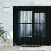 Horror Hand Schatten Fensteransicht Duschvorhang Fröhliches Halloween Feiertag Badezimmer Wanddeko Mit Haken Wasserdichter Polyester Bildschirm