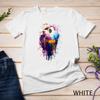 Ferret Face Graphics Hand Drawn Splash Art Ferret Pet Unisex T-shirt