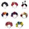 Elegant Simulated Flower Shape Headbands Skull Hair Hoop Headbands for Women Girls Wedding Party Supplies