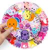50pcs Cartoon Octopus Waterproof Stickers for Suitcase, Scooter, Computer, Tablet, and More