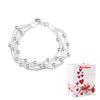 Bracciale in Argento 925 Catene Sfere Serpente B03