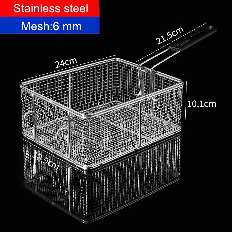 

Популярная фритюрница из нержавеющей стали, сетчатый экран для жарки картофеля фри, квадратная рамка для фильтра, дуршлаг, сито в форме жарки розовый
