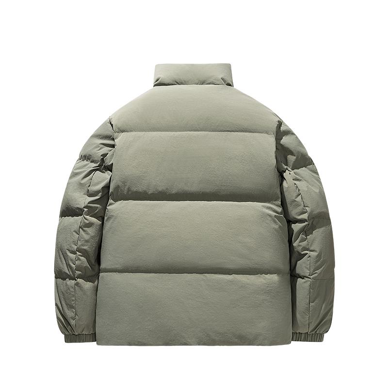 Anta Lifestyle Series Sport Retro Loose Letter Versatile Stand Collar Casual Warm Down Jacket Men Outerwear 152548901N-4