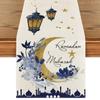Heat Insulation Ramadan Table Runner Anti-slip Moon Table Runner New Table Cover  Eid Al Adha