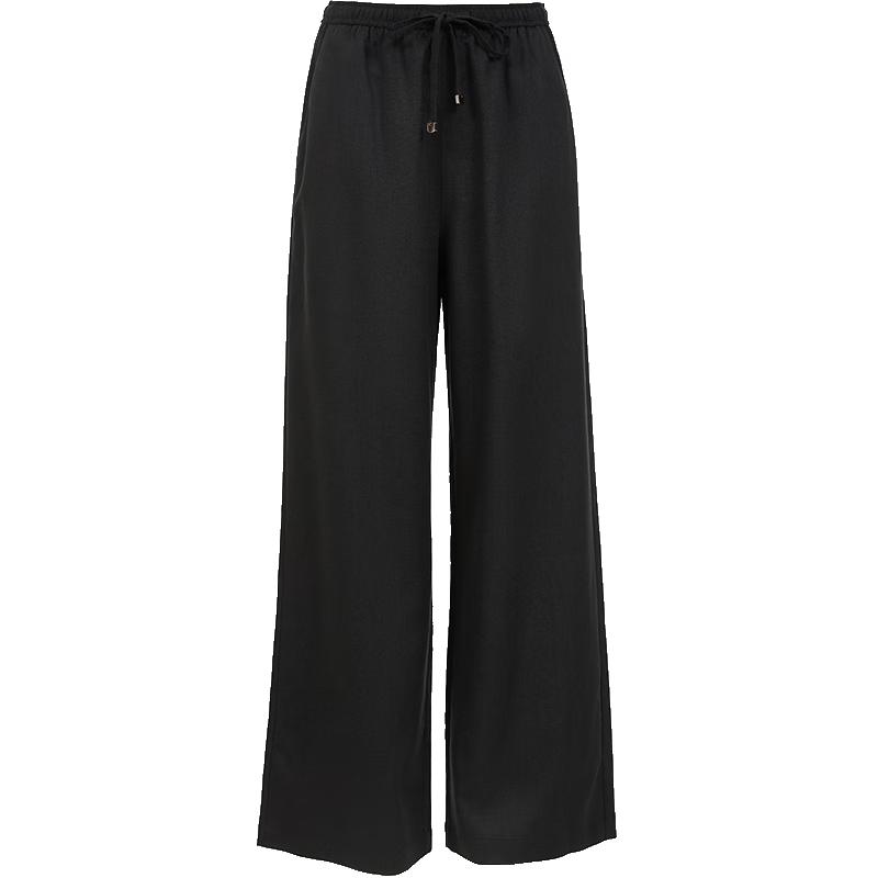 Veromoda 2025 Autumn Lyocell Blend Drawstring Wide-Leg Pants
