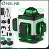 HGLINE 4D 16 Lines Green Line Laser Level With 1.2m Tripod APP Remote Control Horizontal Vertical Measuring Laser Instrument