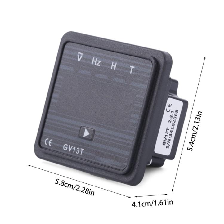 AC Digital Electric Gauges 220V Generator High Accuracy Shockproof Generator Electric Indicator for Backup Energy Sources