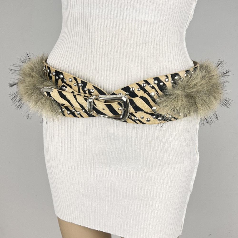 

Женский пояс из искусственной кожи, широкий пояс, винтажный панк-пояс для талии style 3