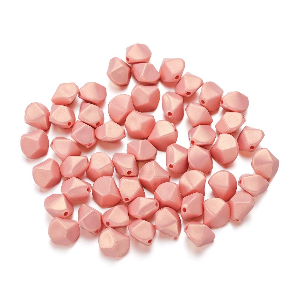 20pcs/lot Multicolour Acrylic Polyhedral Shaped Beads Loose Bead Handmake Bracelet Necklace For DIY Jewelry Making Accessories