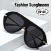 Men Women Fashion Large Frame Aviator Sunglasses New Trend UV400 Eyeglasses Women Retro Personalized Sunscreen Sunglasses