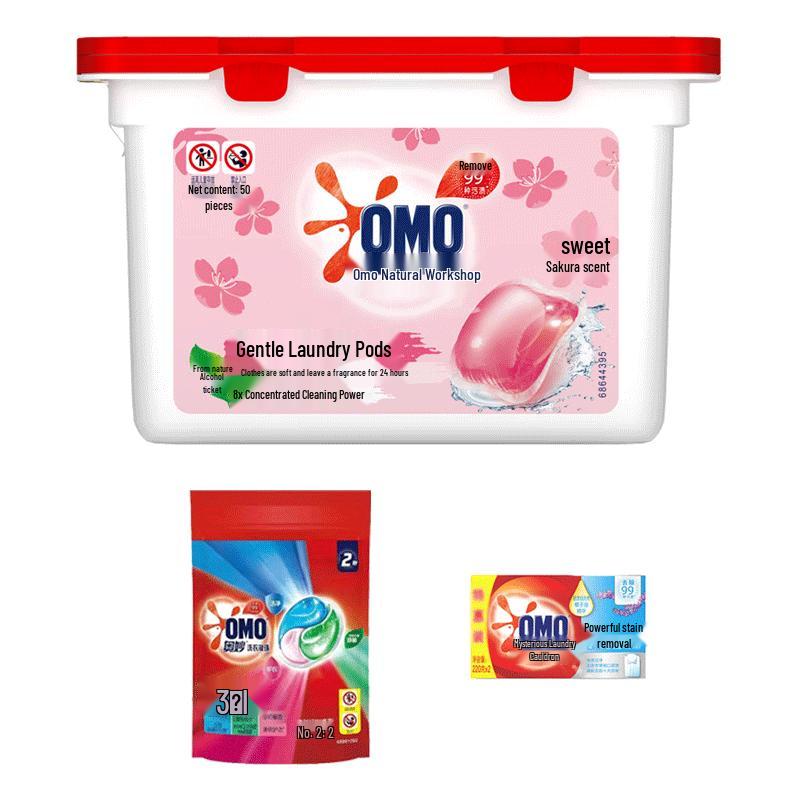 OMO Cherry Blossom Laundry Care Kit