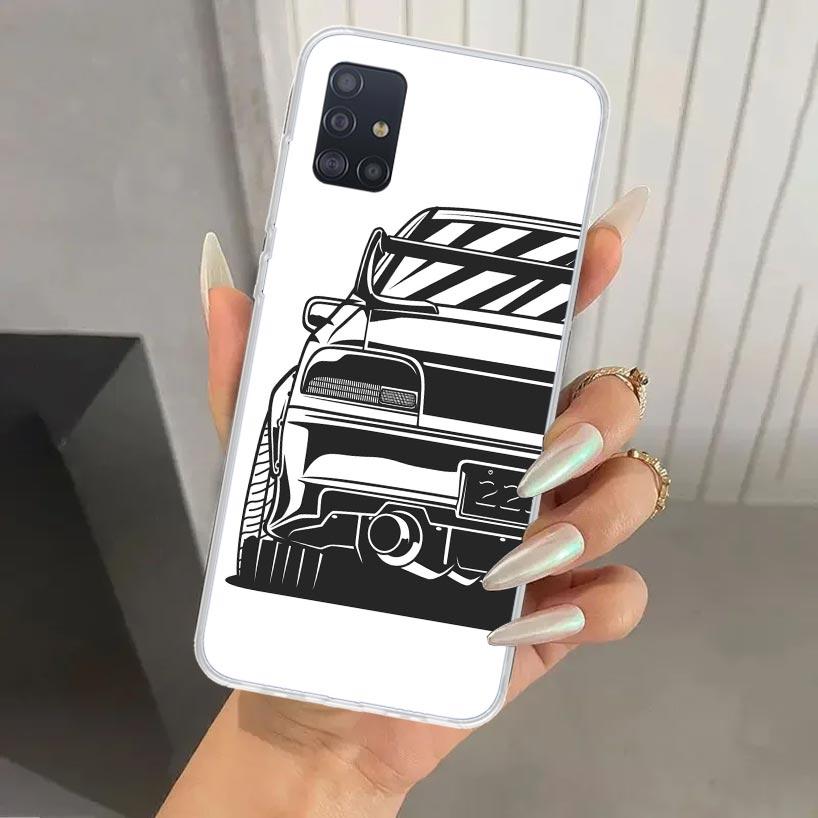 Japan JDM Sports Cars Comic Phone Case for Samsung Galaxy A52 A32 A22 A12 A02S A50S A30S A10S Note 20 Ultra 10 Plus S10 A31 A20