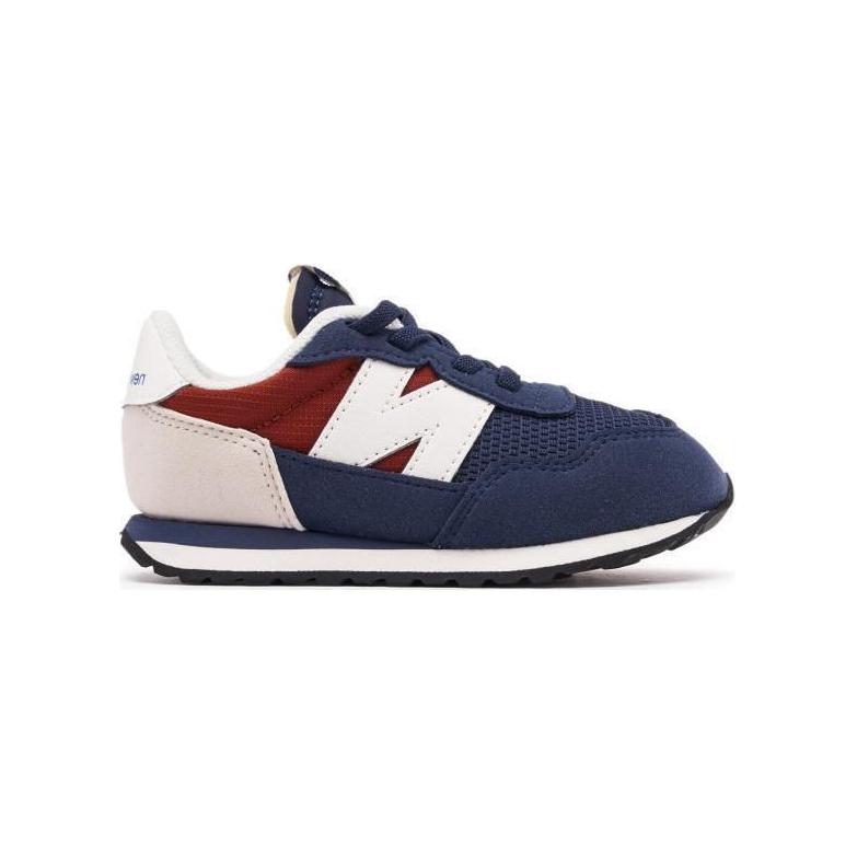 New Balance Nb 237 Trendy Low Top Walker Shoes Baby sneaker Blue Red Cream IH237TR
