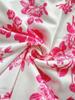 Tank Top  phumee Twist Knot Front Off the Shoulder  Floral Print  A2425