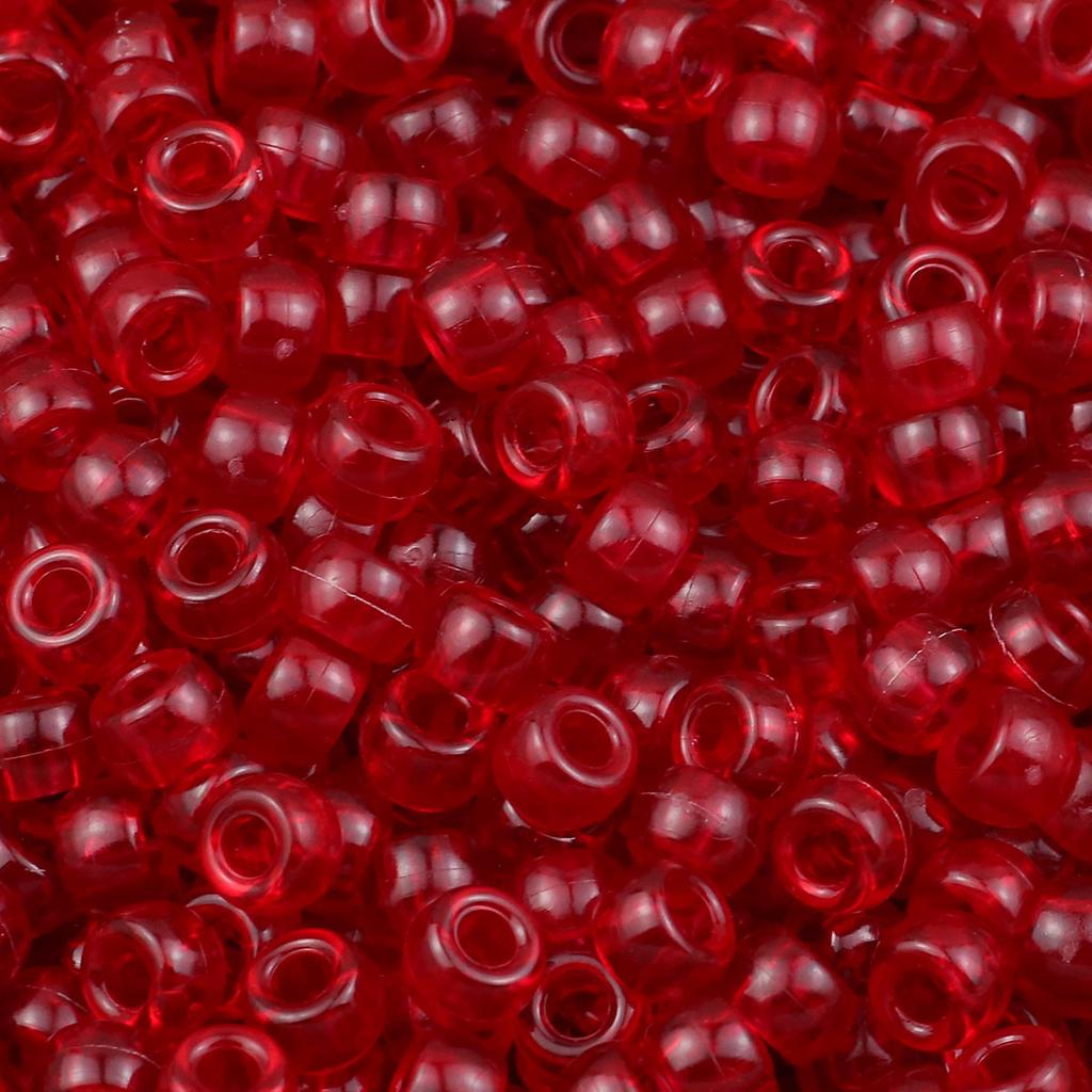 200-1200Pcs multi-colored Large Hole Pony Beads Plastic Beads For Bracelets Making DIY Crafts Jewelry Key Chains And Decorations