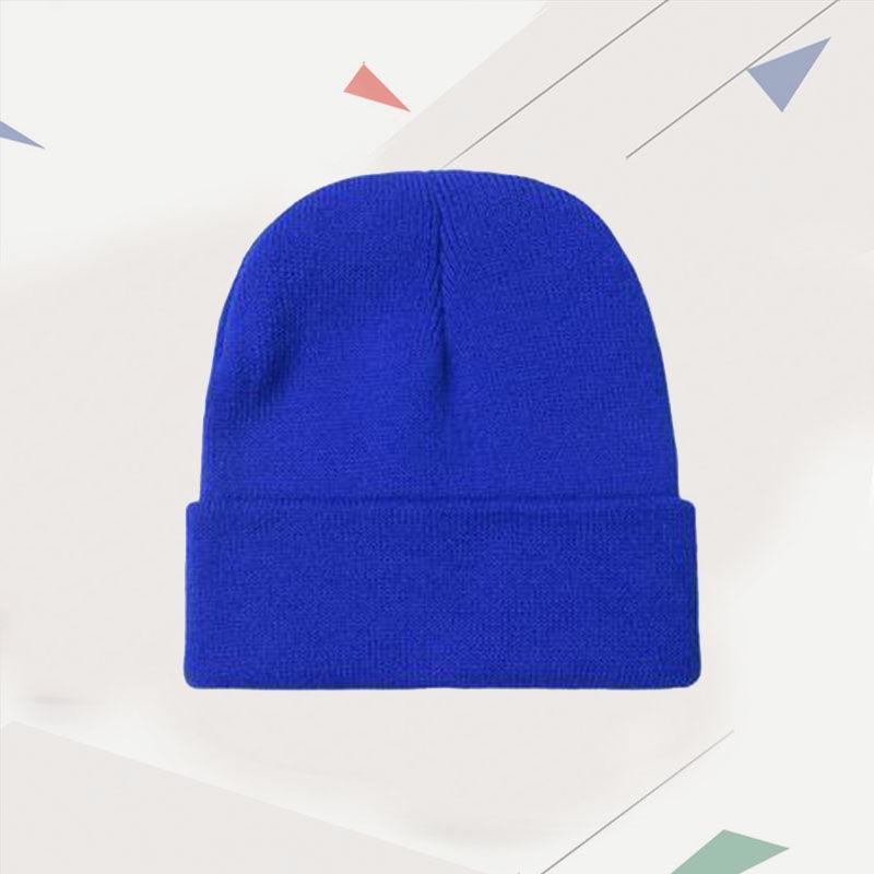 Custom Logo Winter Warm Beanie Personalized Embroidered Knitted Hat Team Stocking Skull Balaclava DIY