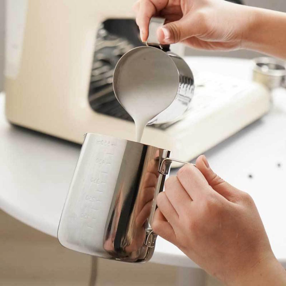 Diversion Tip Spout Milk Frothing Jug Stainless Steel Measuring Cups Latte Art Cup  Milk Tea Shop