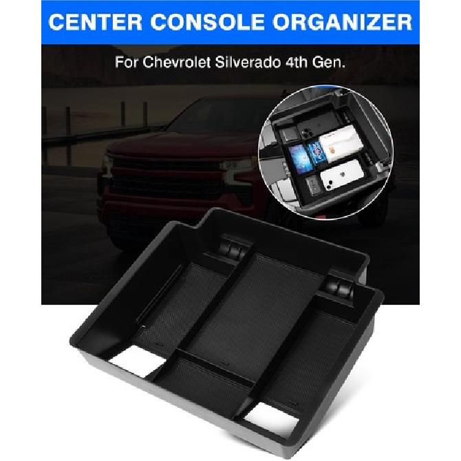 For -2024 Chevy Silverado Pickup Center Console Storage Box Organizer Tray