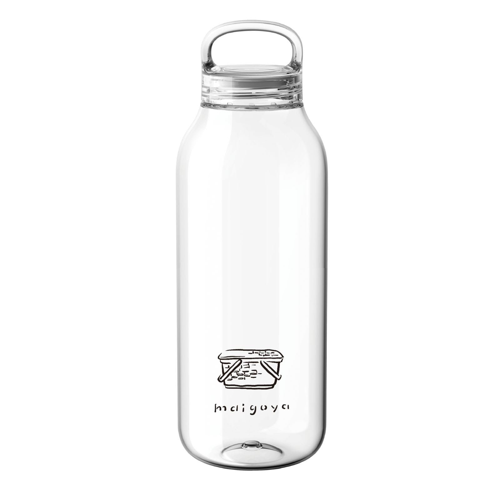 

Бутылка для воды 950 мл прозрачная KINTO collaboration можно мыть в посудомоечной машине, иллюстрированная, простая, легкая, компактная, с ручкой с эффектом памяти, в комплекте моя бутылка бутылка для воды Mami