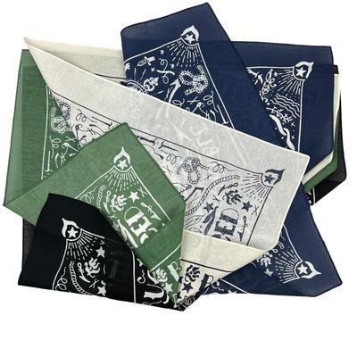 Nautischer Druck Hochwertiges Hip Hop Baumwoll Quadratisches Tuch Herren Bandana Schal Stirnband Paisley Geschenke für Jungen/Mädchen