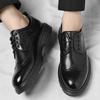 High Quality Men's Casual Leather Business Office Shoes Thick Bottom Man Oxford Shoes Luxury Lace-Up Outdoor Male Shoes