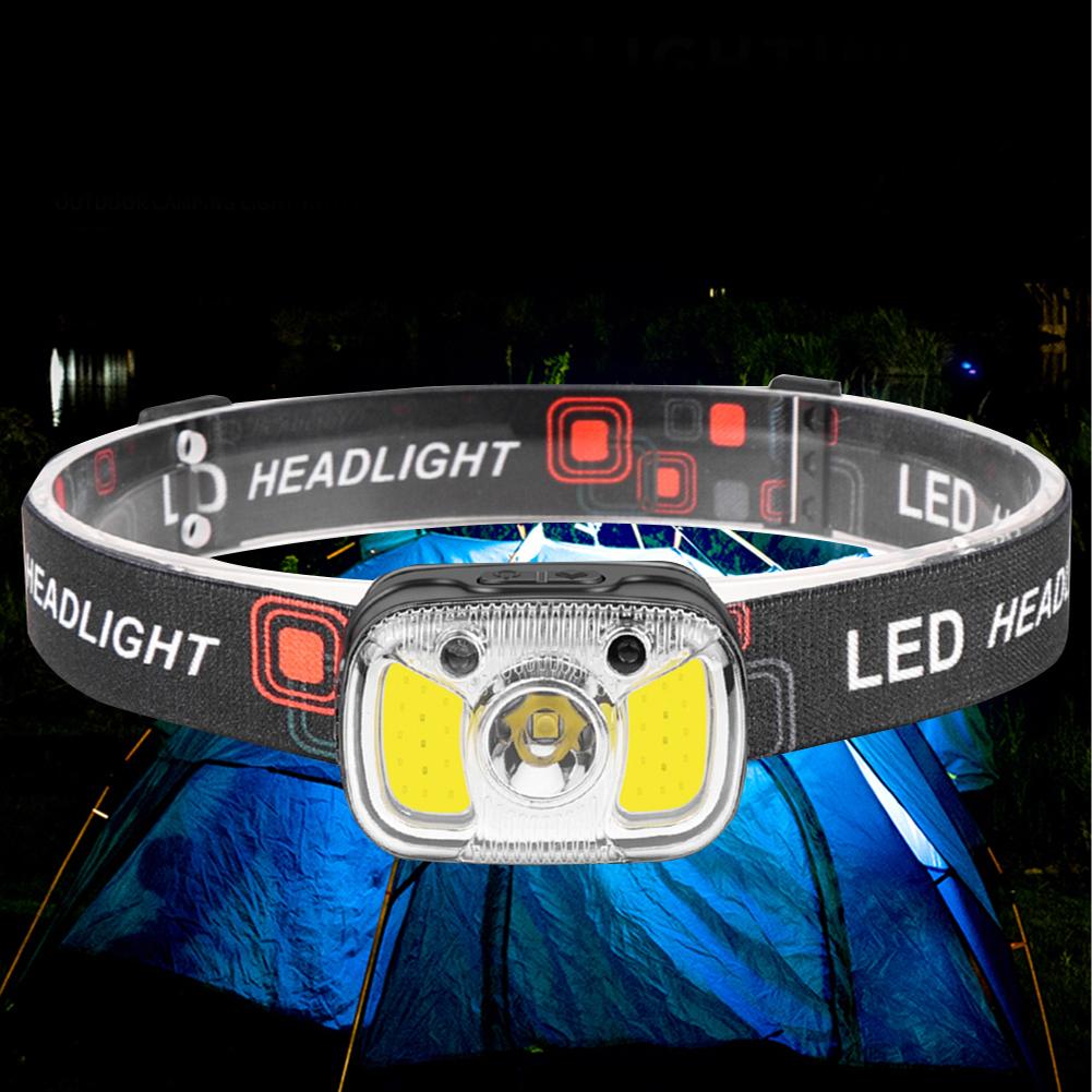 XPG+COB Headlight 550LM 1200mAh Type-C USB Rechargeable IPX4 Waterproof