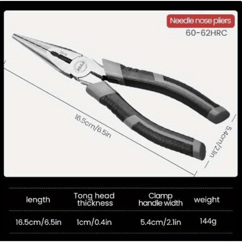 2pcs Multifunctional Diagonal Pliers Needle Nose Pliers Hardware Tools Universal Wire Cutters Electrician