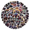 50pcs Creative Monster Truck Waterproof Stickers for Laptops and Suitcases