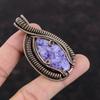 Lepidolite Pendant Copper Wire Wrapped Gemstone Pendant Lepidolite Jewelry Handmade Pendant Copper Jewelry Pendant For Mom Engagement Gifts