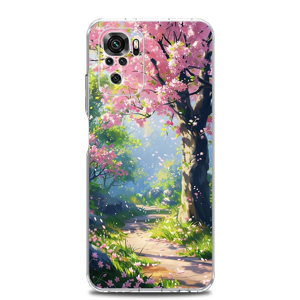 Phone Case For Xiaomi Redmi Note 13 12 5G 9S 9 8 10 11 Pro Plus 4G 9T 13C 12C 10C 9C 9A 7 Pro Clear Cover Landscape Art