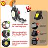 COB Work Light Keychain Flashlights 7 Light Modes,Portable Rechargeable Emergency With Folding Bracket Bottle Opener
