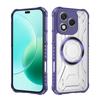 KEYSION Transparent Magnetic Case for Honor 400 Pro 5G Silicone+PC Heavy Duty Shockproof Phone Cover for Huawei Honor 400 Lite