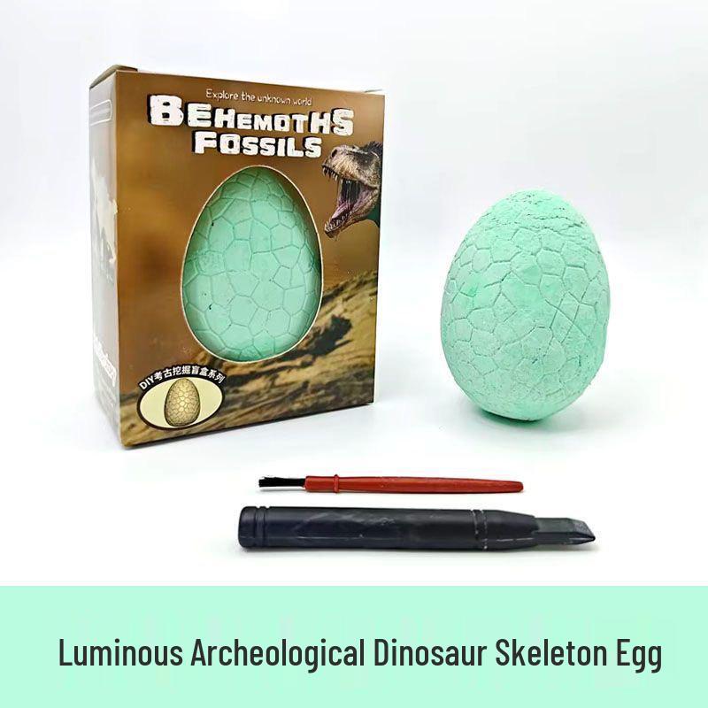 Luminous Dinosaur Egg Excavation Kit: Educational DIY Fossil Dig Toy for Kids