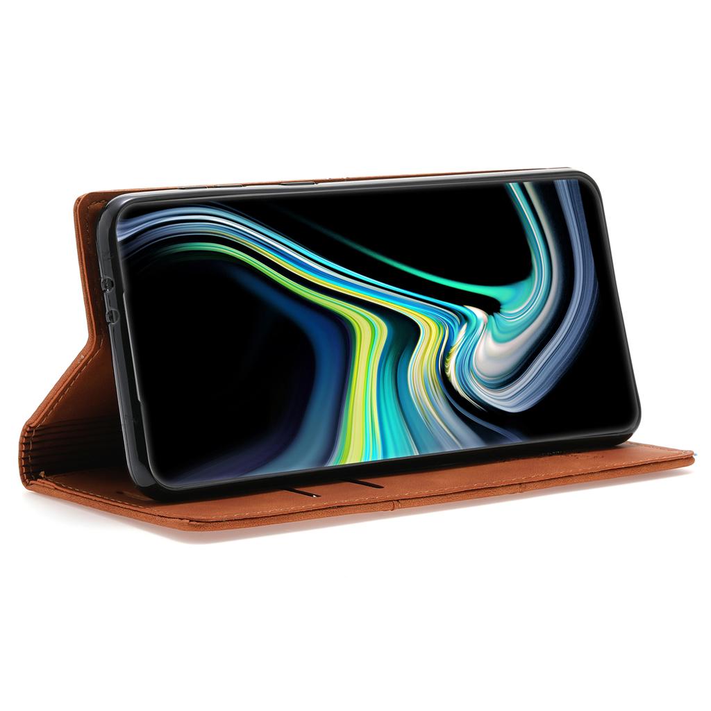 Do Samsung Galaxy S25 Ultra Etui portfelowe z magnetycznym zamknięciem Skórzane etui na telefon