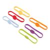 24pcs Kitchen Supplies Silicone Drinking Cup Strip Tag Ring Extendable Wine Cup Marker Mixed Color Drink Bottle Recognizer Club