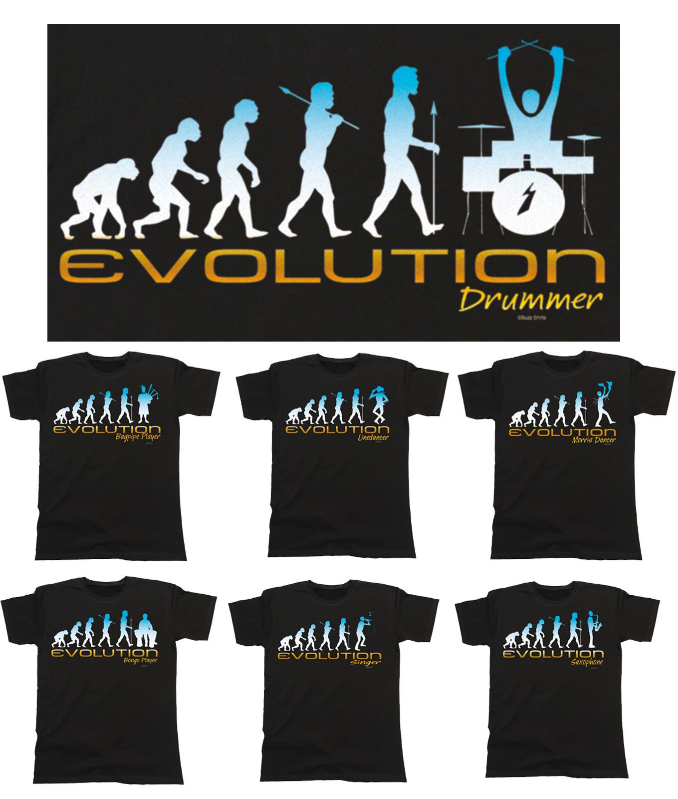 Mens EVOLUTION T-Shirt Mens Womens Tees Top Music/Leisure Birthday Fathers Day Christmas 2XL