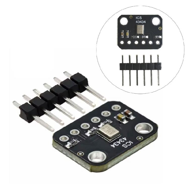 ICS 43434 I2S MEMS Microphone Module Low Power Consumption Low Pass Filter For Industrial Applications