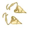 Elegant Heart Shaped Earrings Featuring Gold/Silver Tone Wire Wrapped Earrings Ear Accessories for Fashionable Women