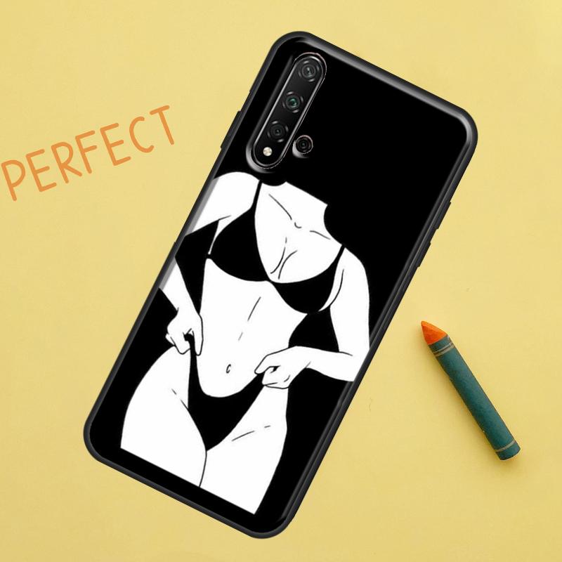 Sexy Nude Women Art For Huawei Nova 8i 12i 11i 12s Y73 Y72 Y61 Y91 Y90 Y70 Y60 9 10 SE P30 P40 Lite P60 Pro Case