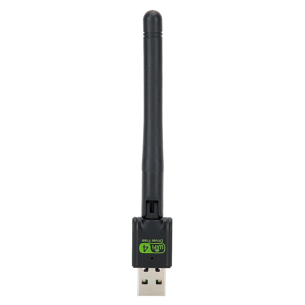 

Drive Free USB2.0 WiFi Wireless Adapter Network Card Antenna Wi Fi Receiver 150Mbps